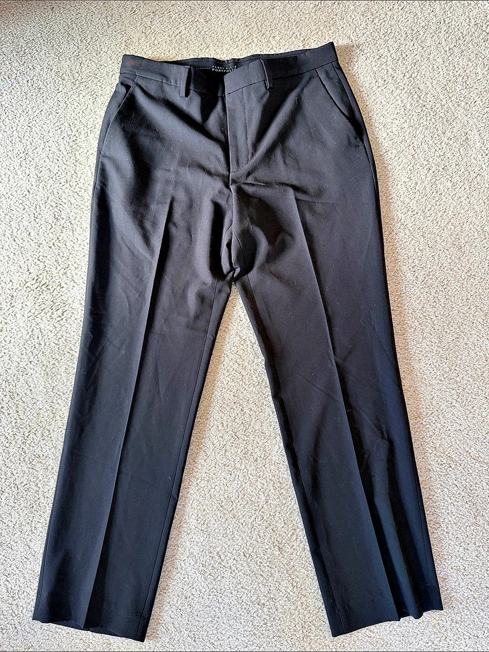 Perry Ellis Portfolio Flex Stretch Flex Stretch Black Waist 32x30 Like New